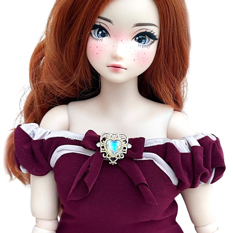 Smart Doll PEAR Cocktail Dress CHOOSE Party New Year Celebration Wedding Smartdoll Off Shoulder Ruffles Bow Heart Burgundy Blush Pink Gift