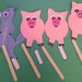 The Three Little Pigs Printable Pdf Puppets Craft. Includes 3 Little ...