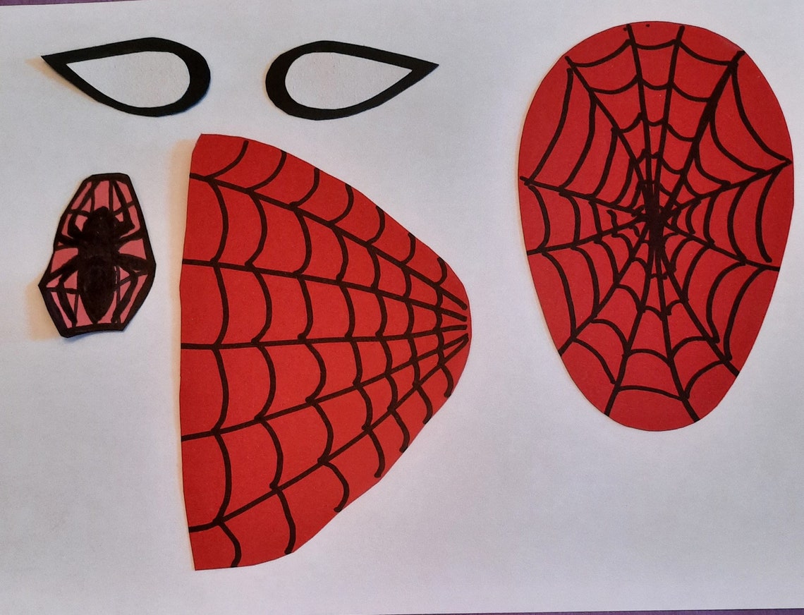 Build Spiderman Printable Pdf Craft for Kids. Cut and Glue Activity ...