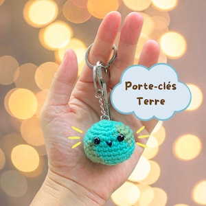 Porte-clé Terre au crochet