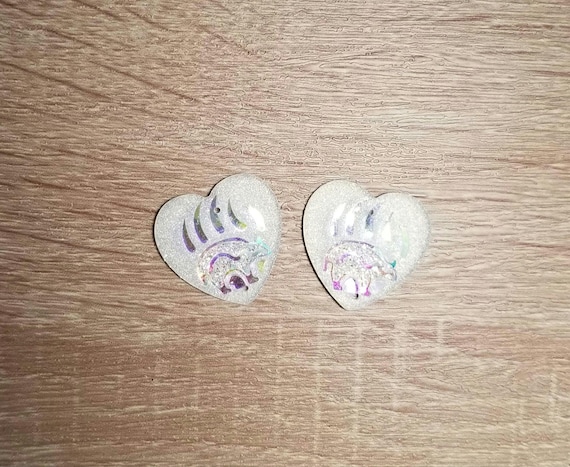 Resin Cab - Heart Large, Bear Paw Resin Cab - Heart Large, Bear Paw