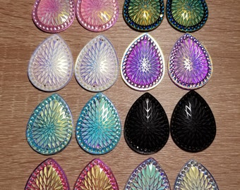 Resin Cab - Teardrop Large, Diamond Pattern Resin Cab - Teardrop Large, Diamond Pattern