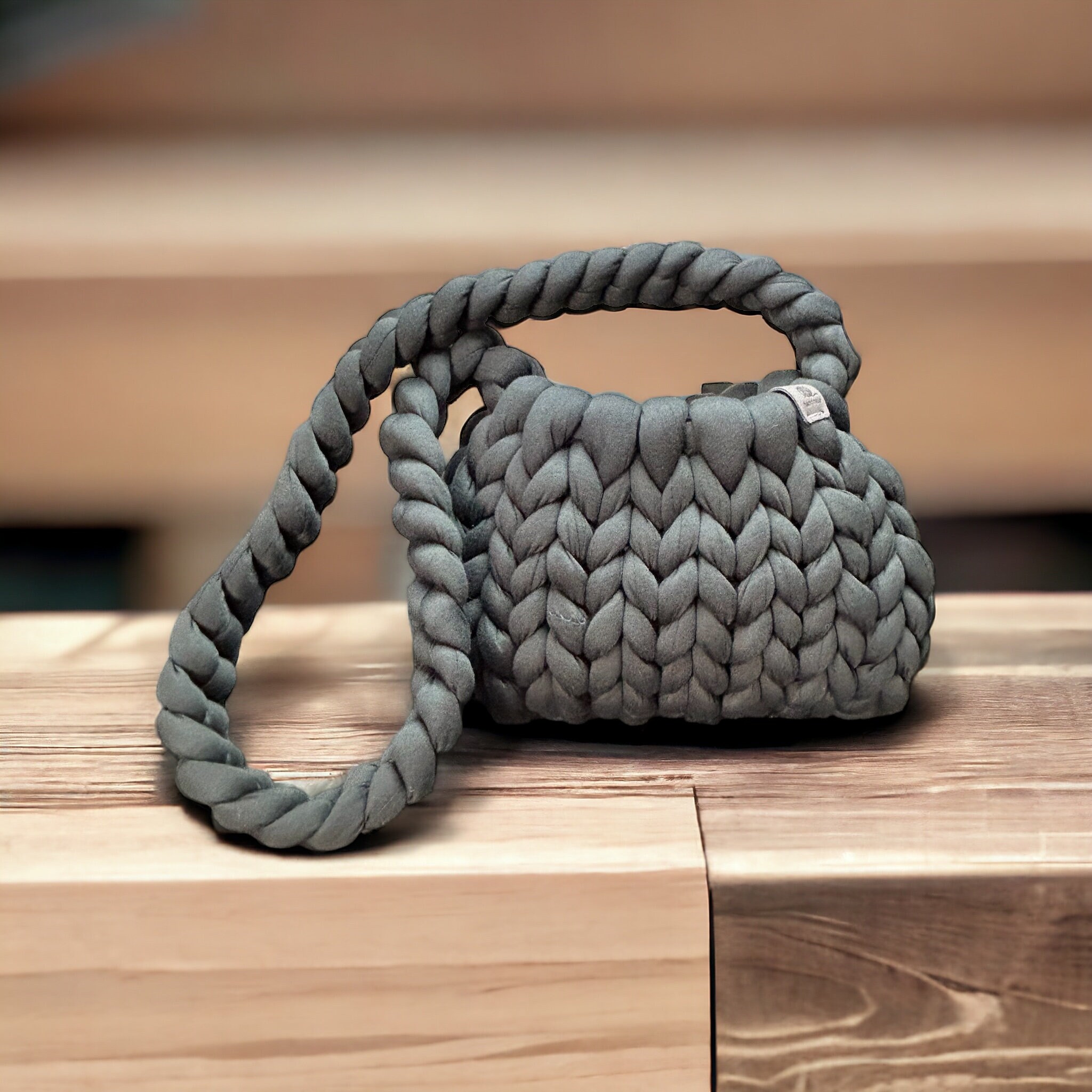 Hand Knit Bag: Customizable and Chic Handmade Crochet Handbag