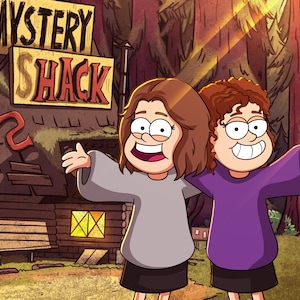 Indywidualny portret rodzinny Gravity Falls - Spersonalizowana grafika w stylu kreskówkowym na podstawie Twojego zdjęcia - Pomysł na prezent walentynkowy Specjalny prezent na Dzień Matki