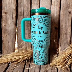 Custom Western 40 oz Tumbler with Personalization