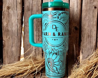 Custom Western 40 oz Tumbler with Personalization