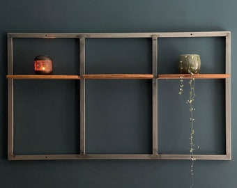 Minimalist industrial style wall shelf