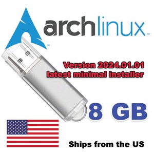 Arch Linux Installer 8GB USB Thumb Drive