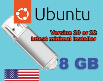 Ubuntu Linux Installer 8GB USB Thumb Drive