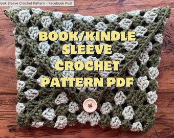 Padrão de capa para livro de crochê: capa para Kindle para iniciantes (padrão em PDF)