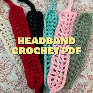 No-Sew Crochet Headband Pattern | Cute Headband Pattern | Summer Crochet Pattern | Headband Pattern PDF