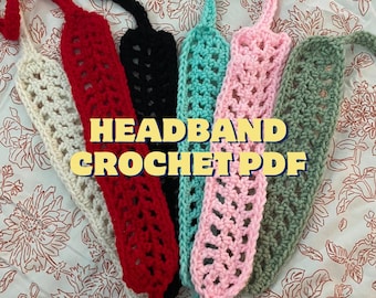 No-Sew Crochet Headband Pattern: Beginner-Friendly Summer Wear (PDF)