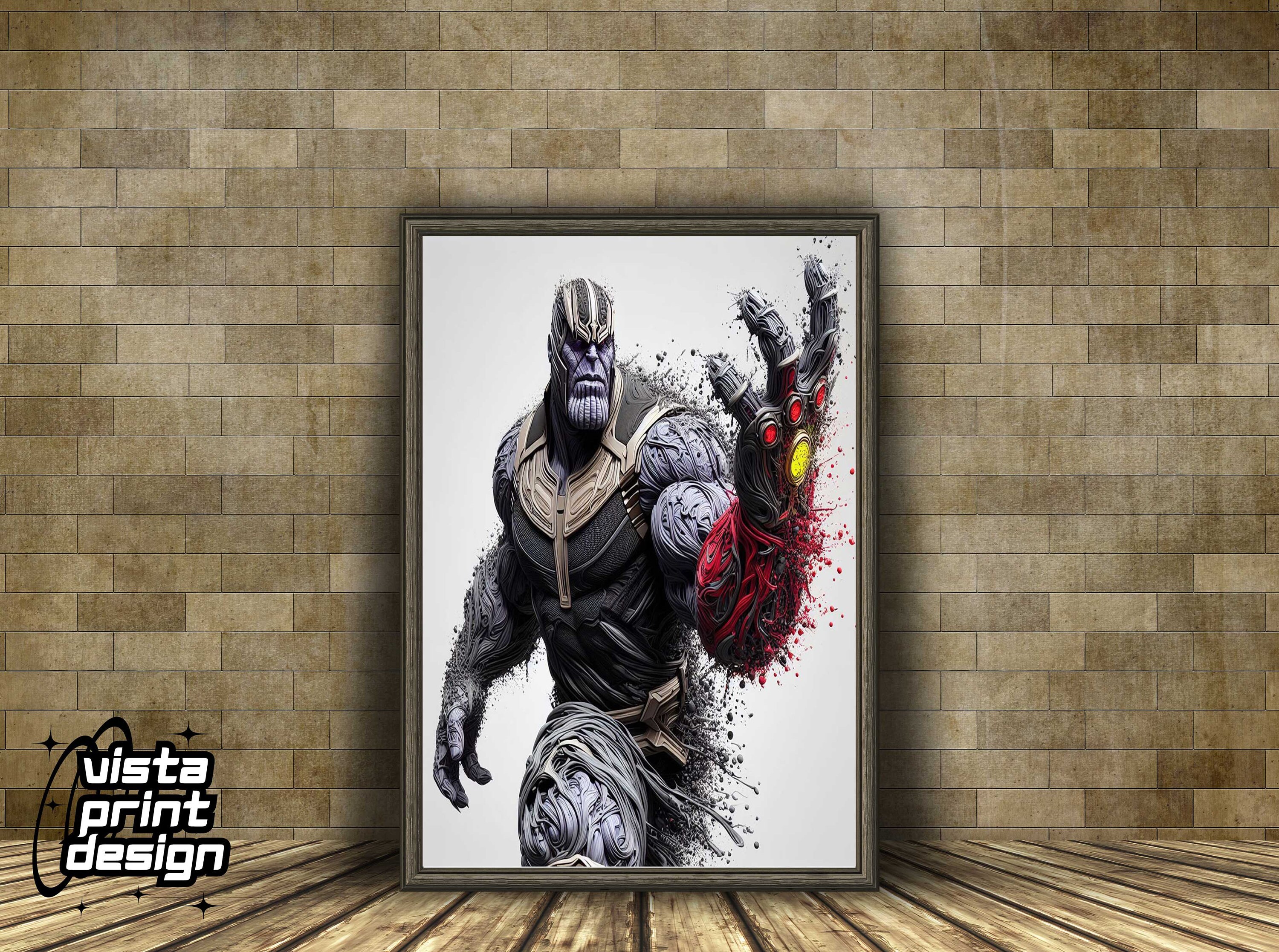 Digital Download Thanos Poster Canvas Print, Framed Print, Poster, Man ...