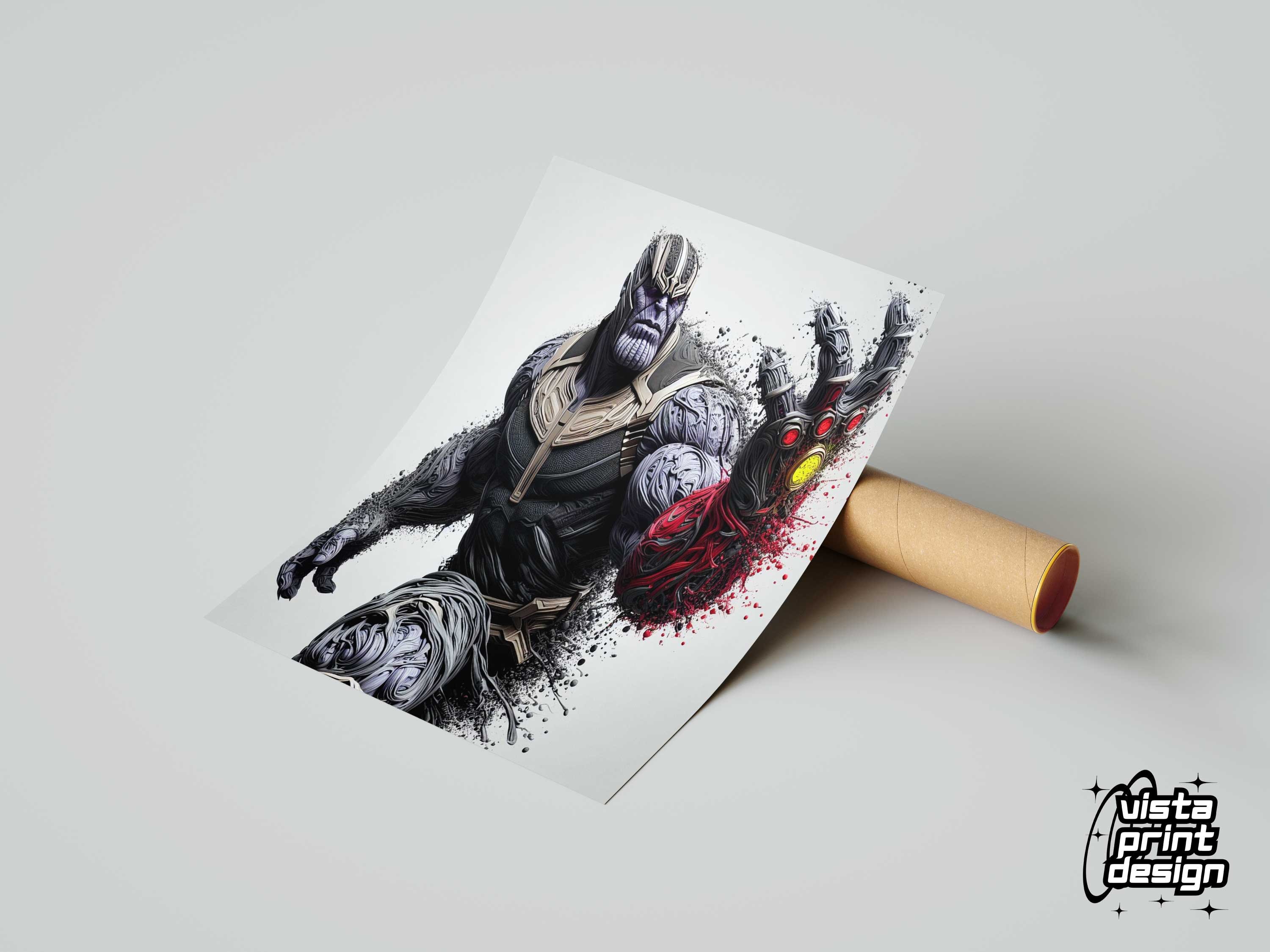 Digital Download Thanos Poster Canvas Print, Framed Print, Poster, Man ...
