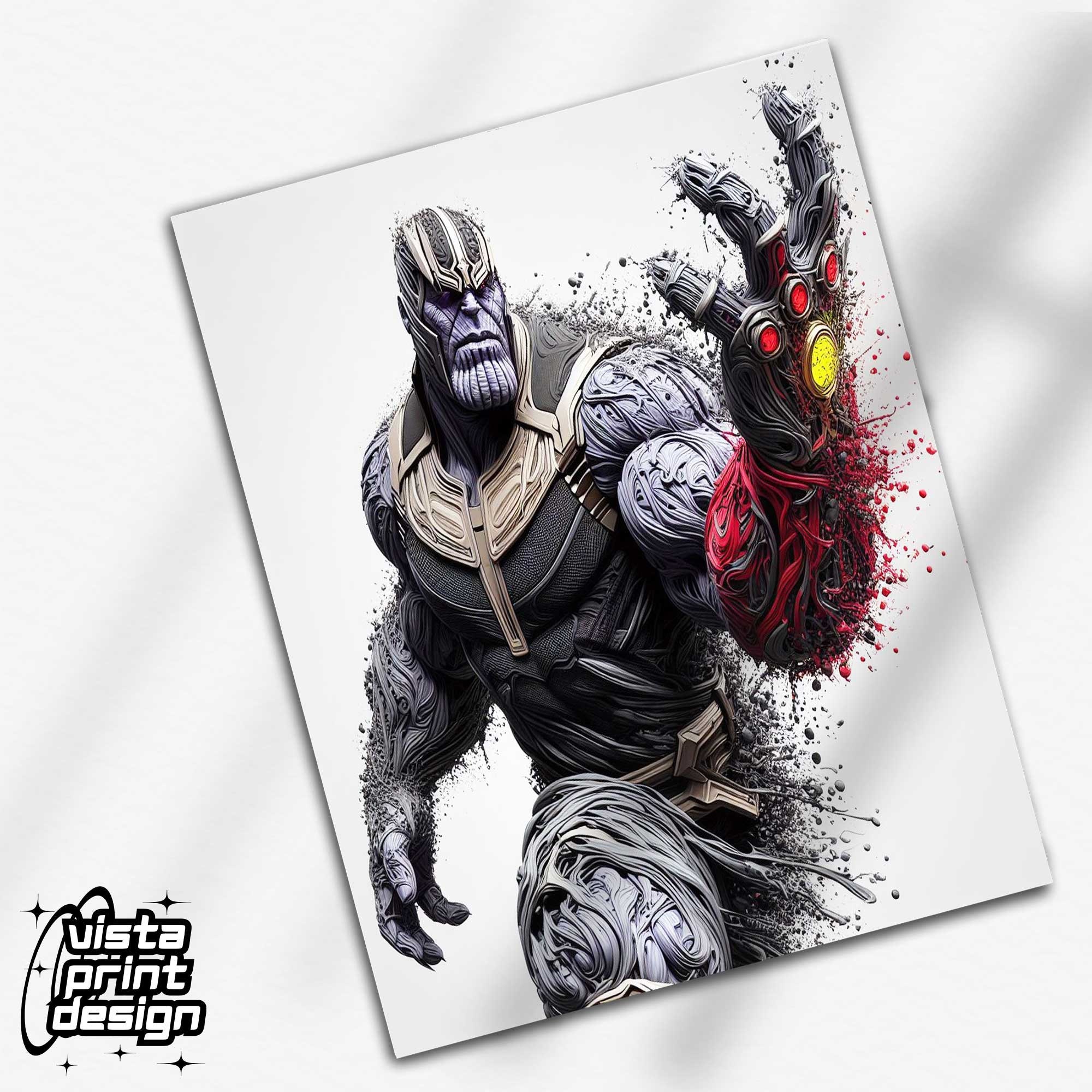 Digital Download Thanos Poster Canvas Print, Framed Print, Poster, Man ...