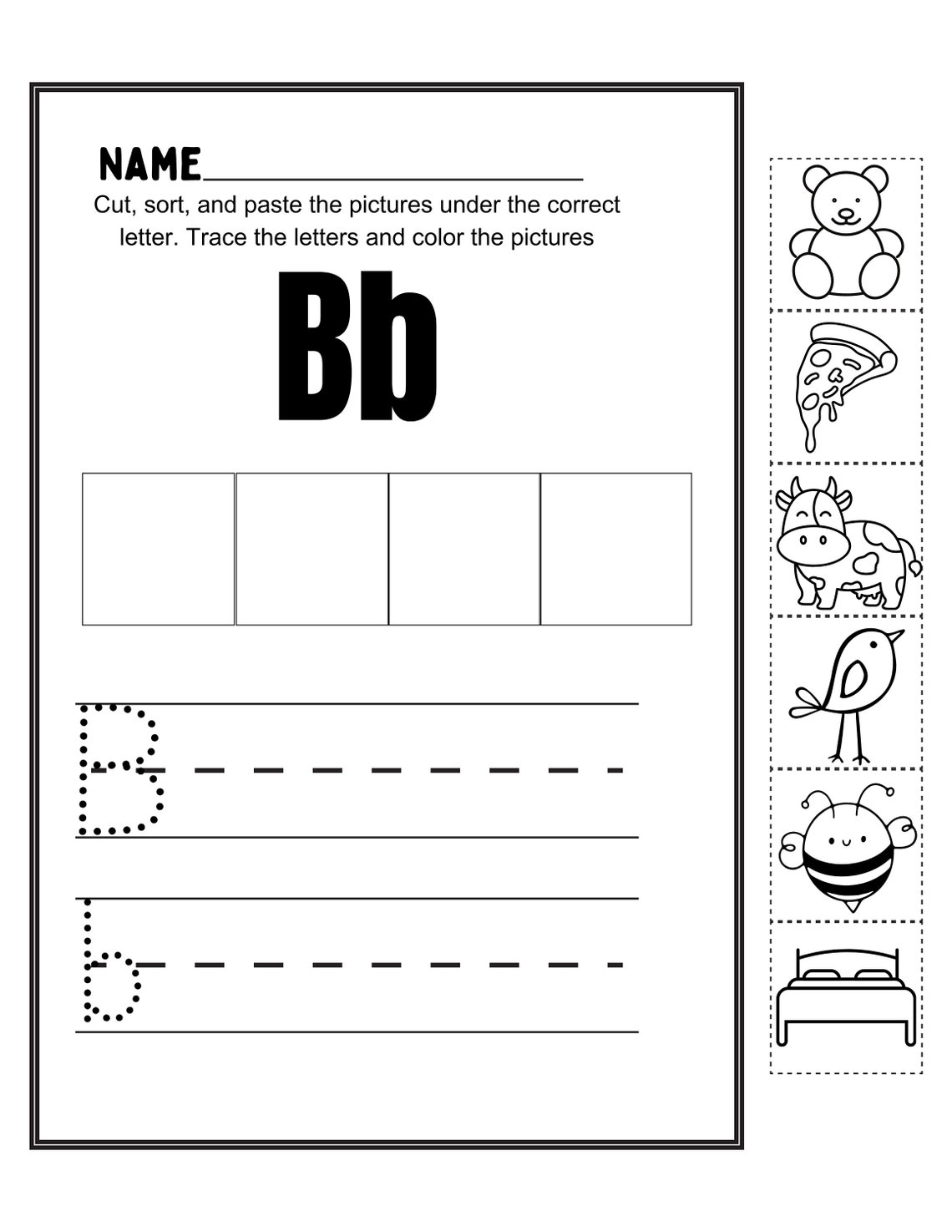 Printable Preschool/ Kindergarten Alphabet Learning Sheets All 26 ...