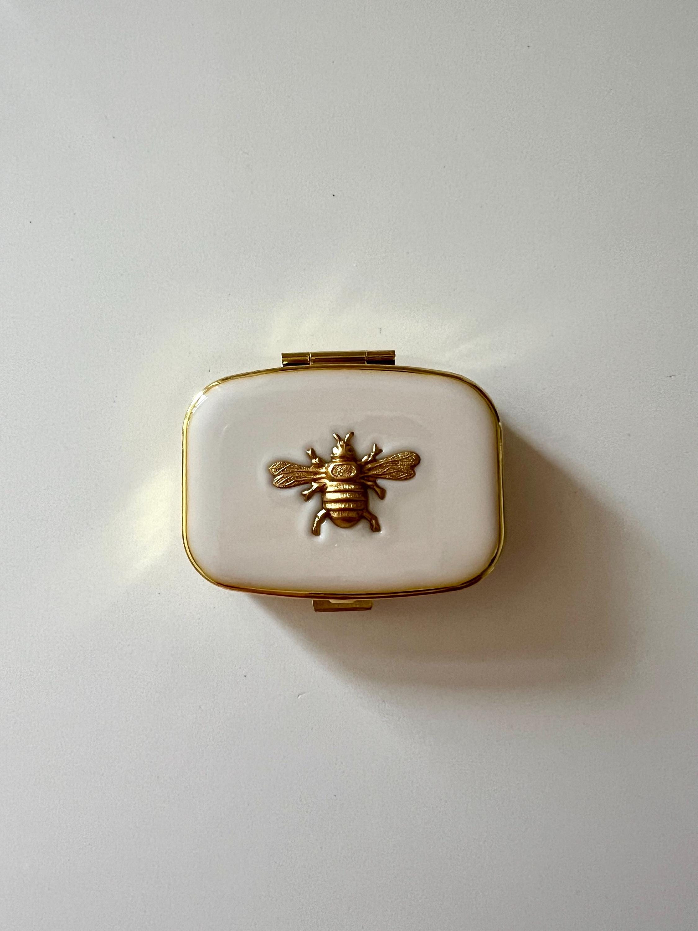 Brass Pill Box Vintage - Etsy