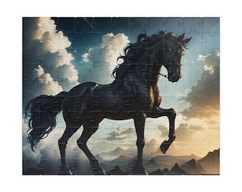 Puzzle |  Black Horse Puzzle | 500 Piece Puzzle | 1000 Piece Puzzle