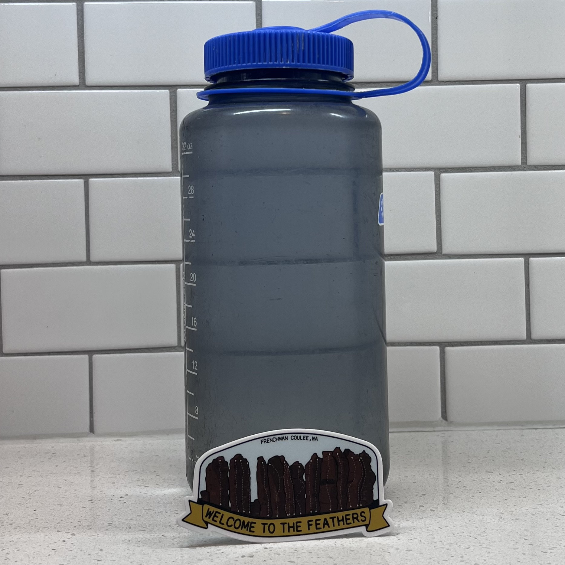 The Feathers Rock Climbing Vinyl Sticker Vantage, WA Thick, Durable