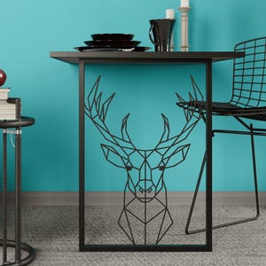 An der Wand befestigter Klappschreibtisch - Weihnachtswandtisch - platzsparende Möbel