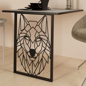 An der Wand befestigter Klapptisch: Wandelbarer Wand-Kunst-Schreibtisch