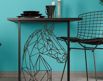Wall Mounted Folding Desk: Murphy Table with Art Frame