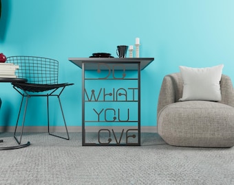 Wall Mounted Folding Desk: Positive Quote - Space Saving Convertible Workstation