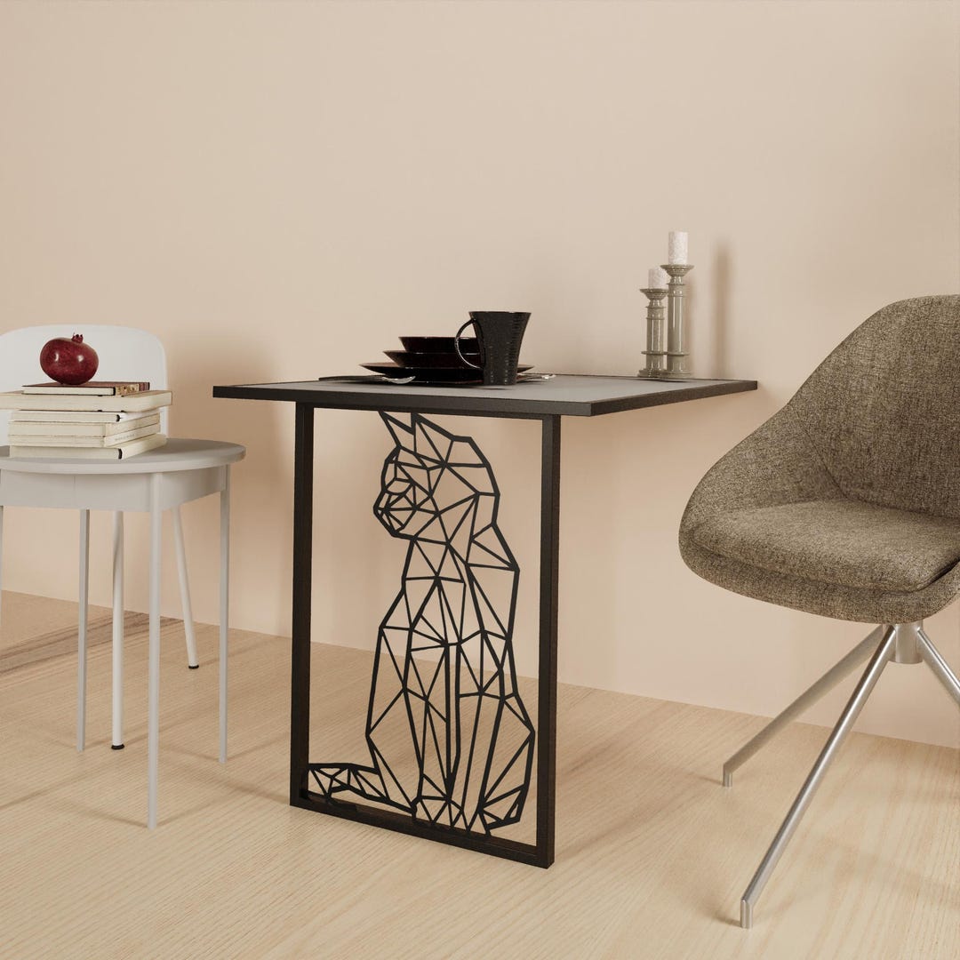 Wall Mounted Folding Table - Space Saving Murphy Desk - Convertible ...