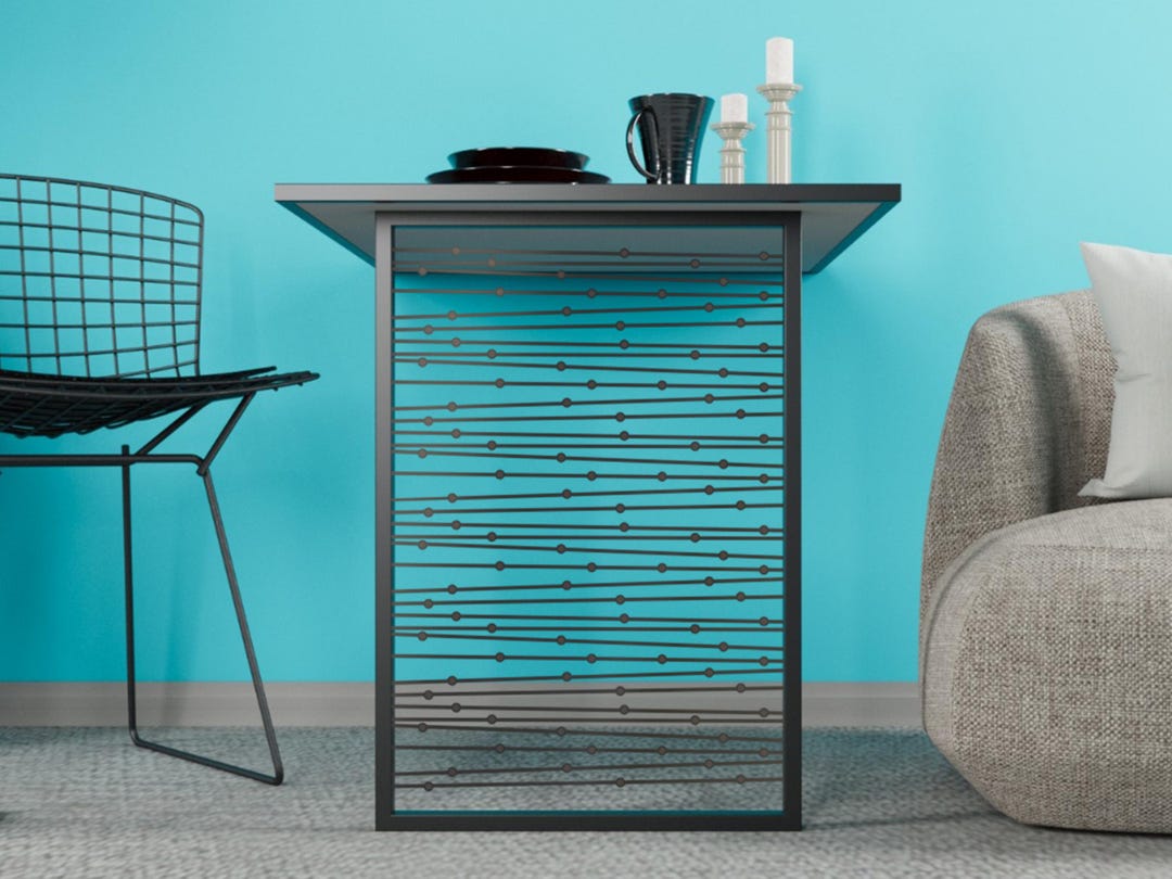 Foldable Wall Desk – Geometric Line Art, Space-saving Table - Etsy
