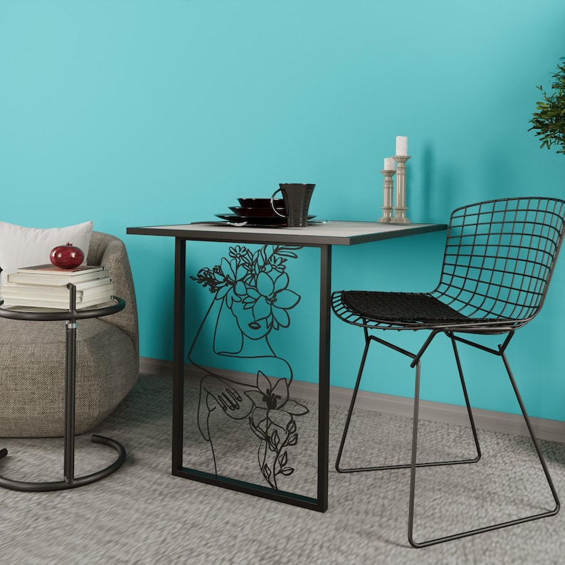 Wall Mounted Folding Desk: Murphy Table With Art Frame - Etsy