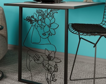 Wall Mounted Folding Desk: Murphy Table with Art Frame