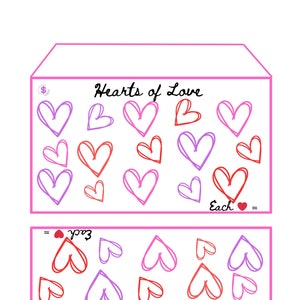 Hearts of Love Savings Challenges Envelope