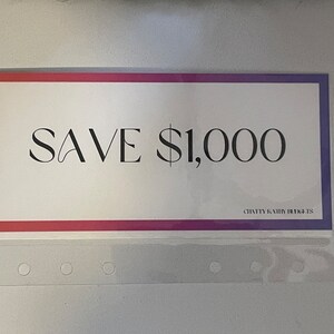 Starter Emergency Fund Savings Challenge and Envelope