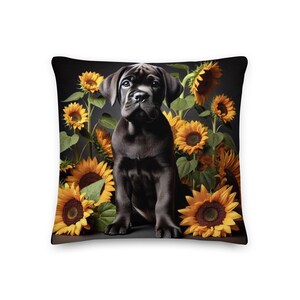 Cane Corso Sunflower Premium Pillow