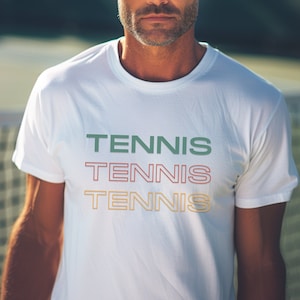 Retro Tennis Shirt Unisex | Vintage Tennis Gift for Men & Women | Coach and Team Tee | Tennis Player T-Shirt | 90s Style Tennis Apparel