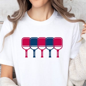 Pickleball Shirt for Men & Women |Patriotic Pickler Tee | Ideal Team Coach Gift, Sporty Game Apparel