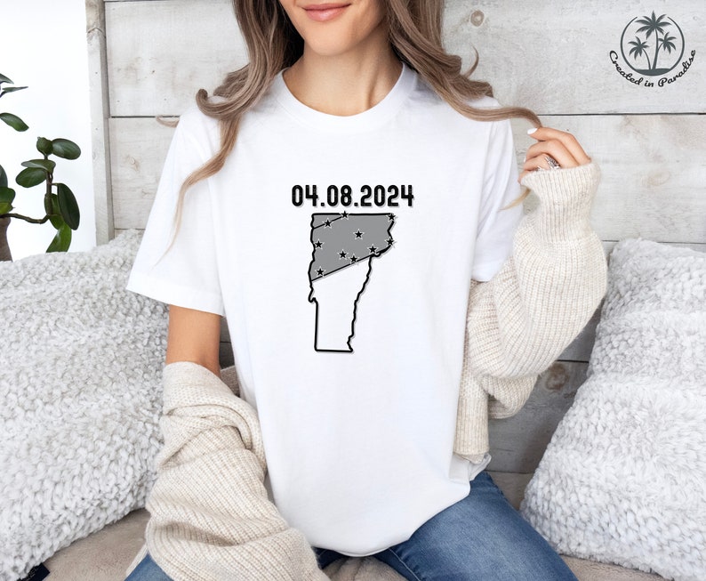 Vermont Total Solar Eclipse Shirt, Eclipse Gift, Eclipse Souvenir