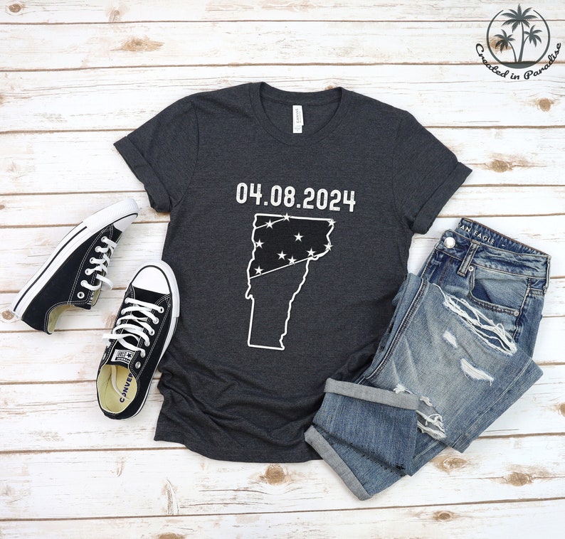 Vermont Total Solar Eclipse Shirt, Eclipse Gift, Eclipse Souvenir