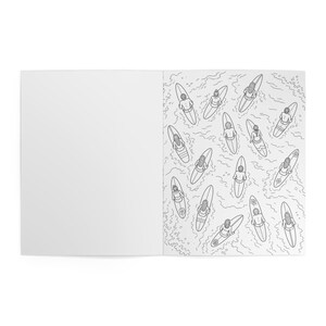 Beach Coloring Book for Adults | Surfing Girls, Ocean, Hawaii Theme | Relaxing Coastal Coloring Pages | 12 Unique Designs image 13