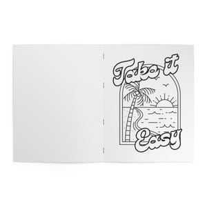 Beach Coloring Book for Adults | Surfing Girls, Ocean, Hawaii Theme | Relaxing Coastal Coloring Pages | 12 Unique Designs image 10
