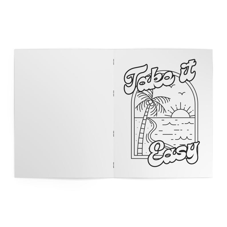 Beach Coloring Book for Adults | Surfing Girls, Ocean, Hawaii Theme | Relaxing Coastal Coloring Pages | 12 Unique Designs image 10