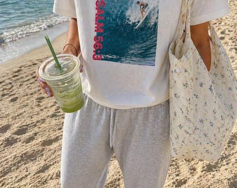 Psalm 56:3 Surf Wave Graphic T-shirt | Surferfoto, religieus geschrift