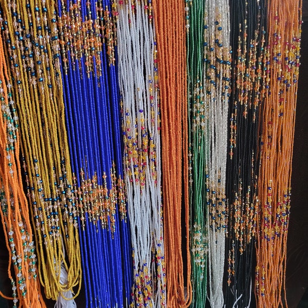 Traditional African Waist Beads Wholesale,Ghana Waist Beads, Handmade Body Jewelry, Wholesale Waist Beads,Traditional Body Jewelry, 4 Resale