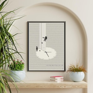Interstellar Movie Text Art Print | Cooper Ship Silhouette (Digital Download)