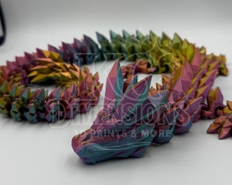 3D printed Crystal Dragon - 25” long