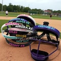 Custom Softball Facemask Name Plate – Personalized Fielder’s Mask ID Band
