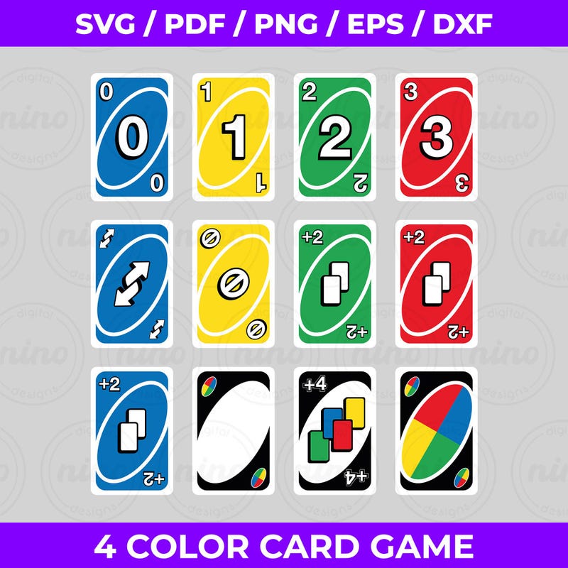 Custom Uno Reverse Playing Card Template - Etsy