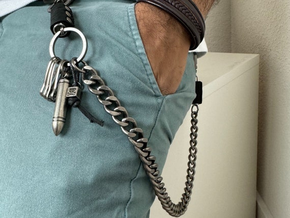Biker Wallet Chain Decorative Belt Hip Horn | Bullet Pendant