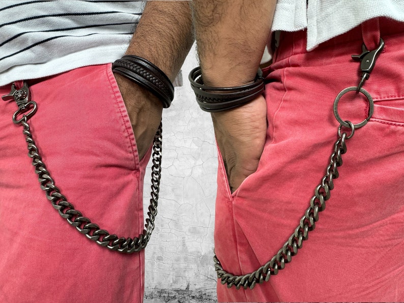 Men's Wallet Chain Biker Wallet Safety Chain Decorative Belt Metal ...