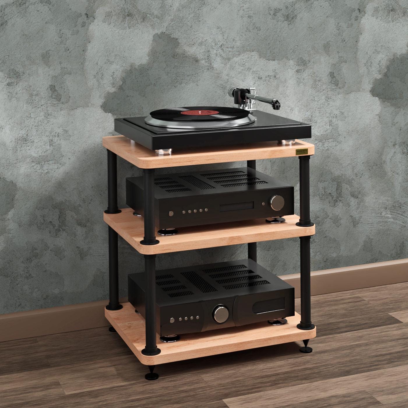 Audio Rack Hi-fi Stand Stereo Cabinet Vinyl Storage - Etsy